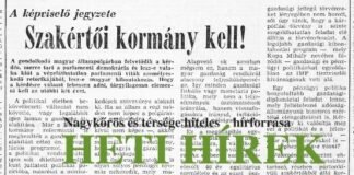 A képviselő jegyzete: Szakértői kormány kell!