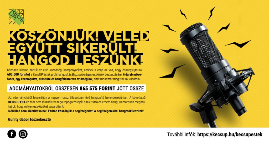Köszönjük, hangod leszünk!