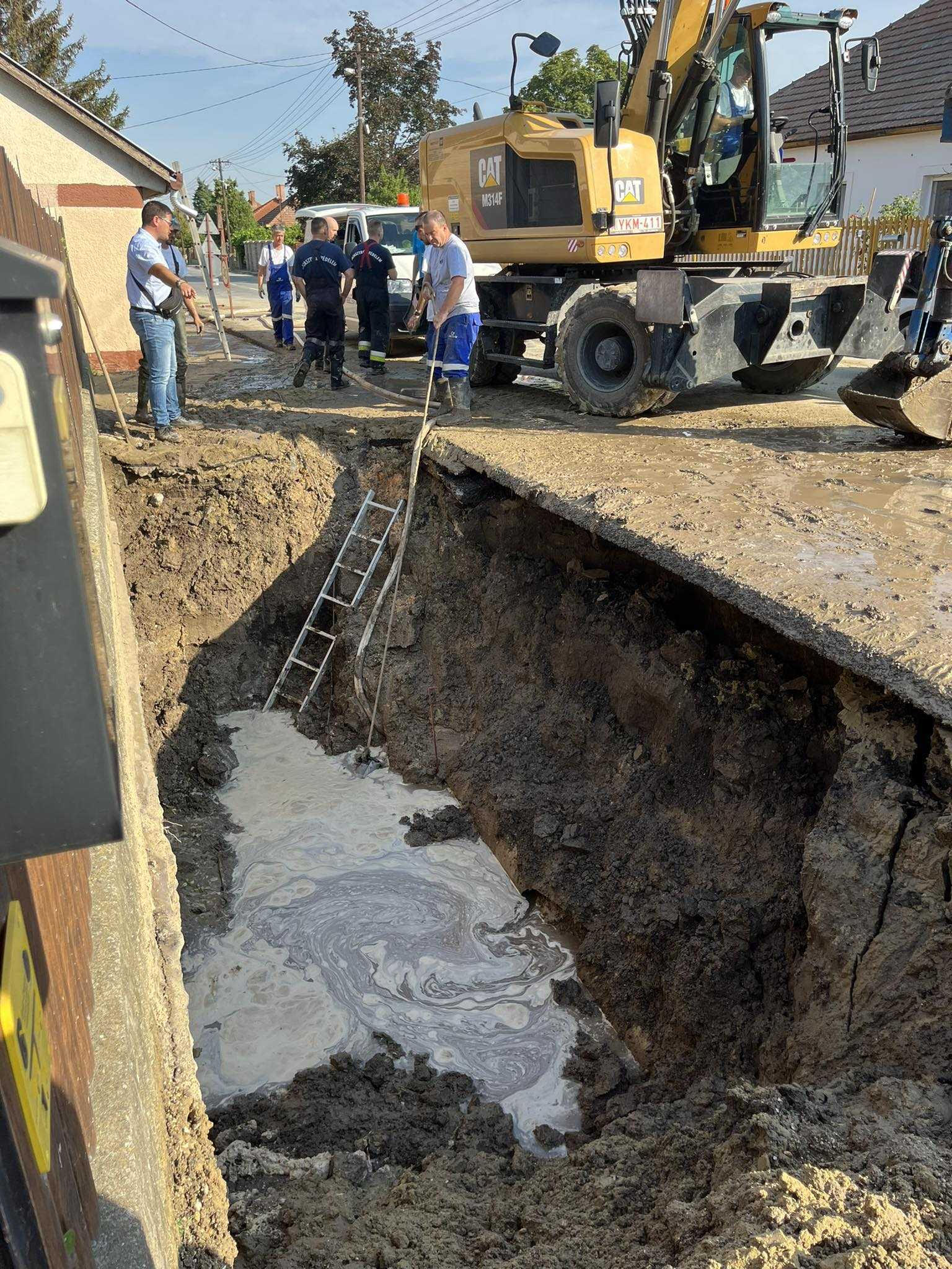 Csőtörés a Könyves Kálmán körúton