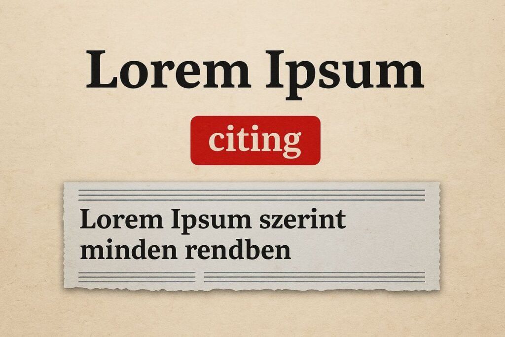 Lorem Ipsum szerint minden rendben