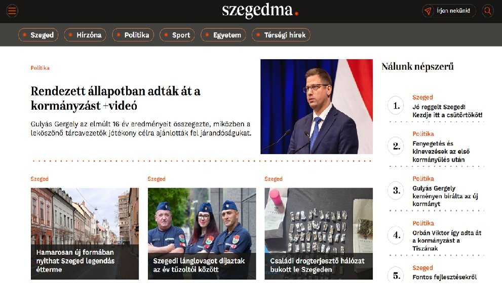 Szegedma oldala